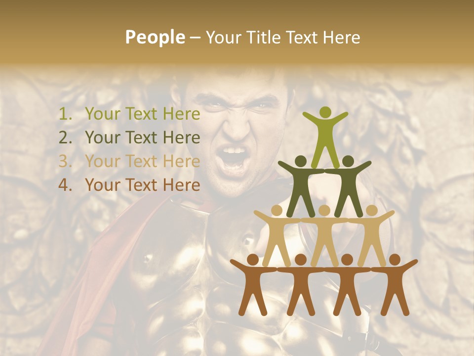 Thumb Red Man PowerPoint Template