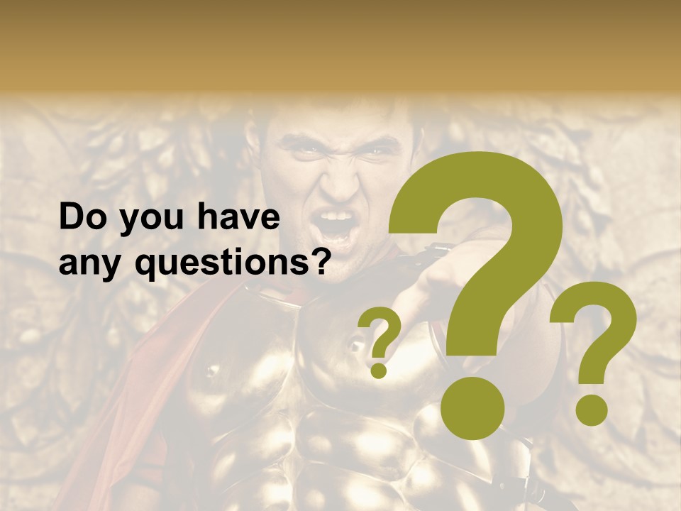 Thumb Red Man PowerPoint Template