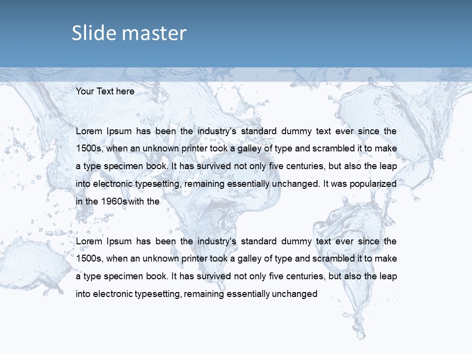 Wave Light Transparent PowerPoint Template