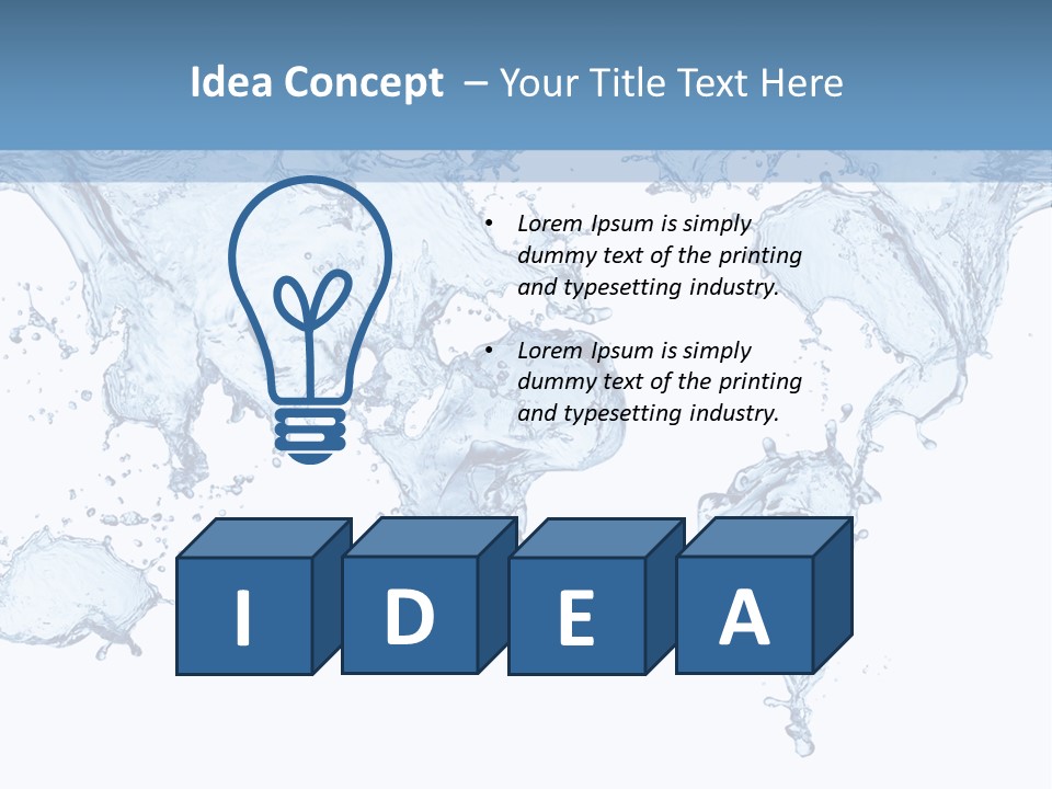 Wave Light Transparent PowerPoint Template