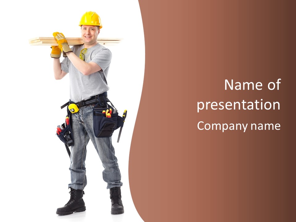 Foreman Man Employee PowerPoint Template