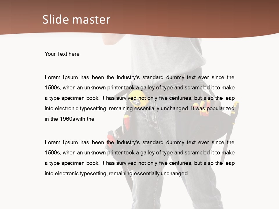 Foreman Man Employee PowerPoint Template