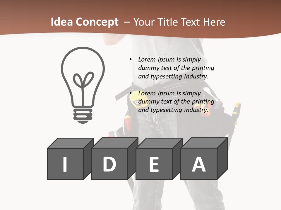 Foreman Man Employee PowerPoint Template