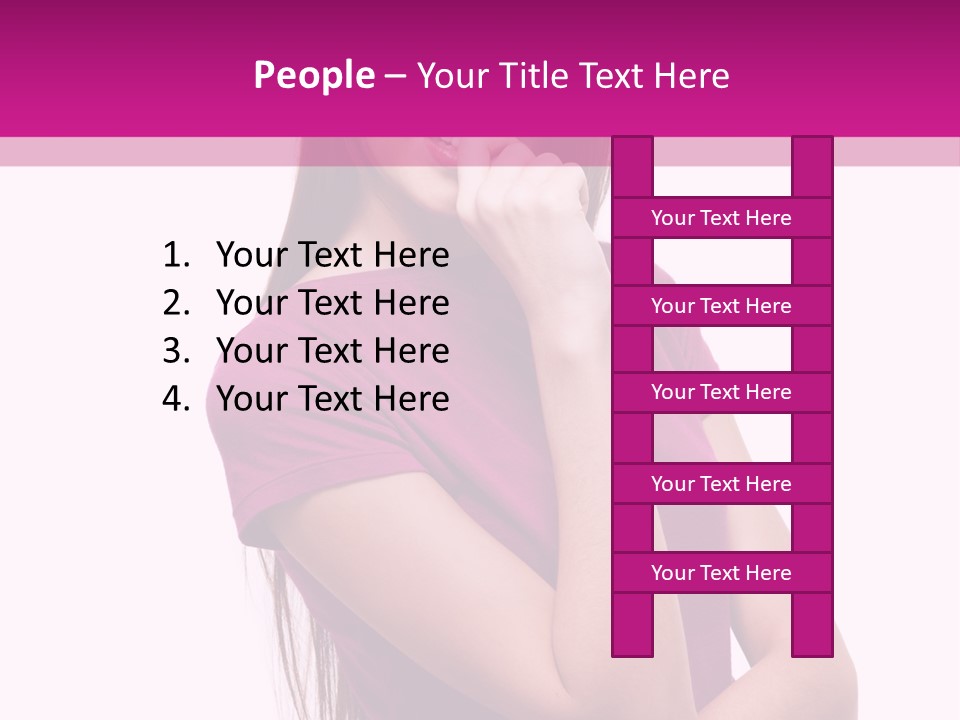 Long People Look PowerPoint Template