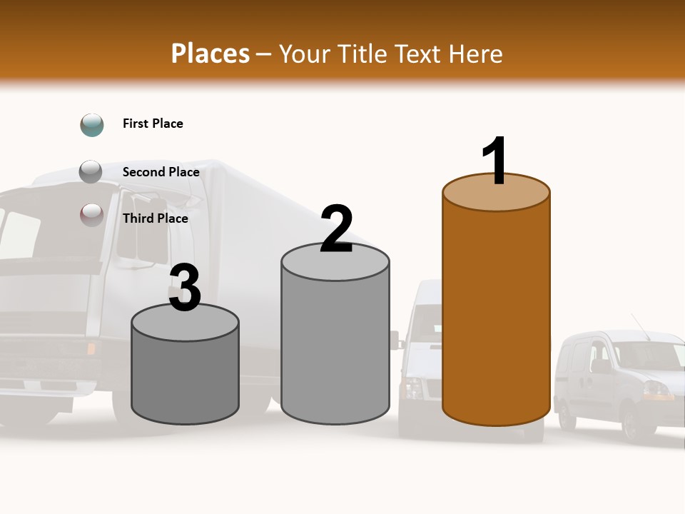 Road Business Transporter PowerPoint Template