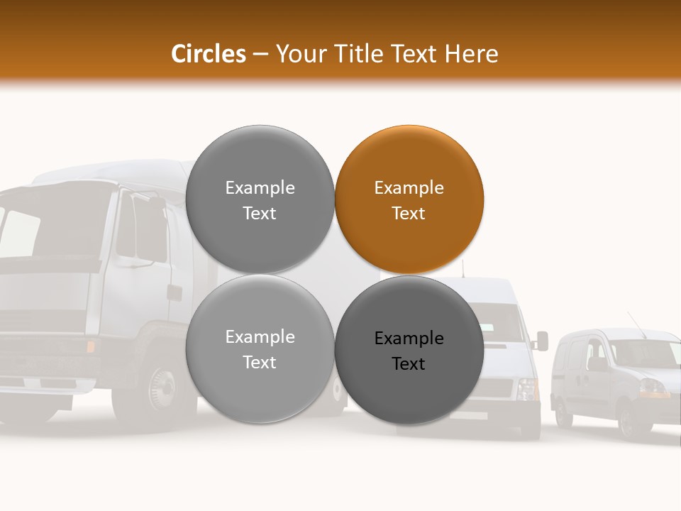 Road Business Transporter PowerPoint Template