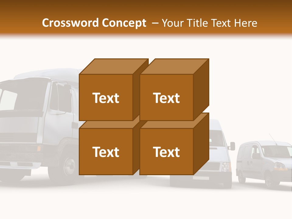 Road Business Transporter PowerPoint Template