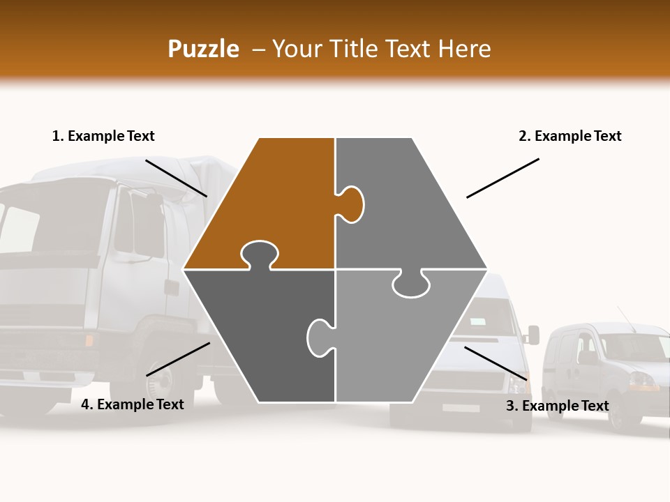 Road Business Transporter PowerPoint Template