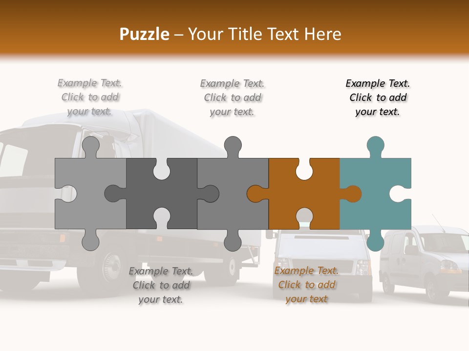 Road Business Transporter PowerPoint Template