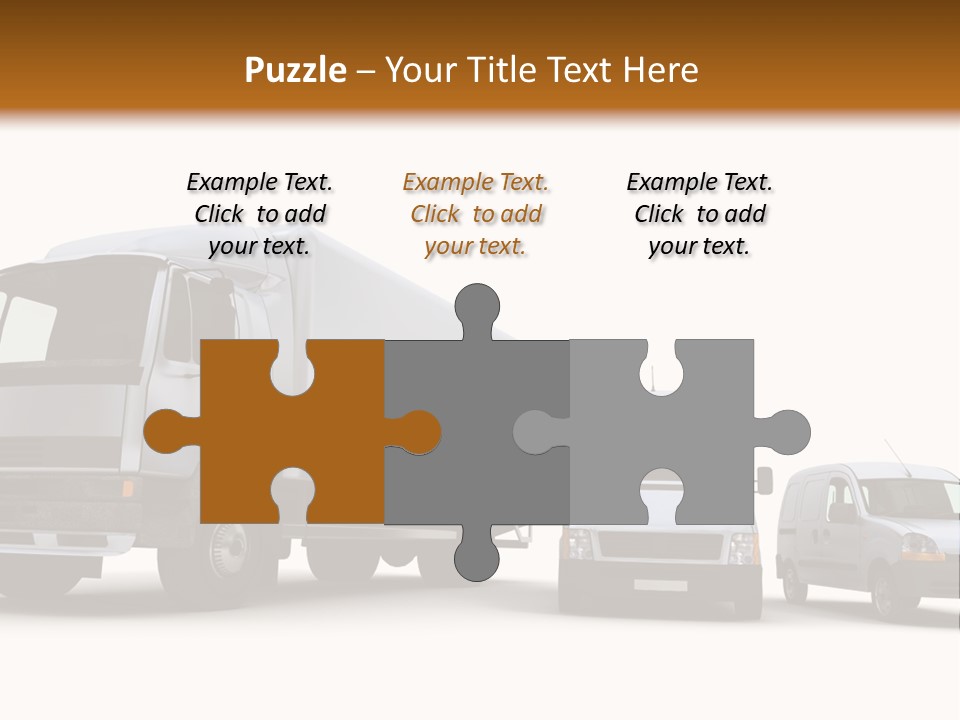 Road Business Transporter PowerPoint Template