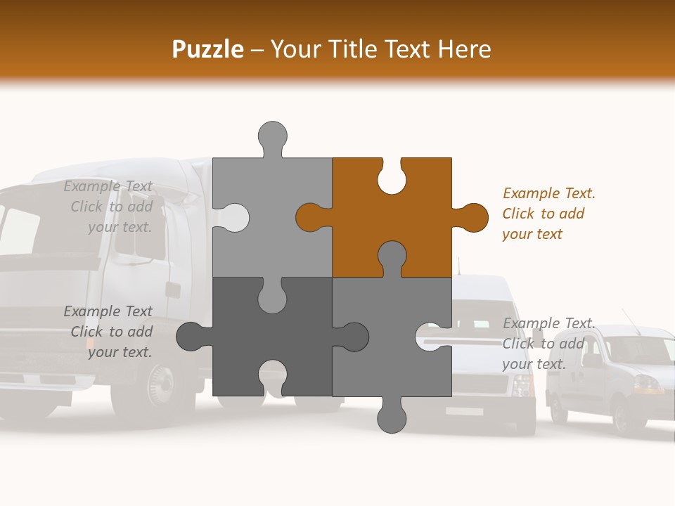 Road Business Transporter PowerPoint Template