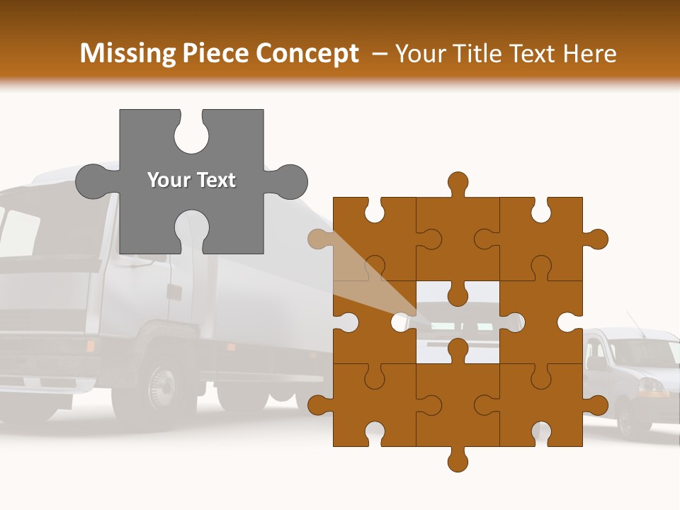 Road Business Transporter PowerPoint Template