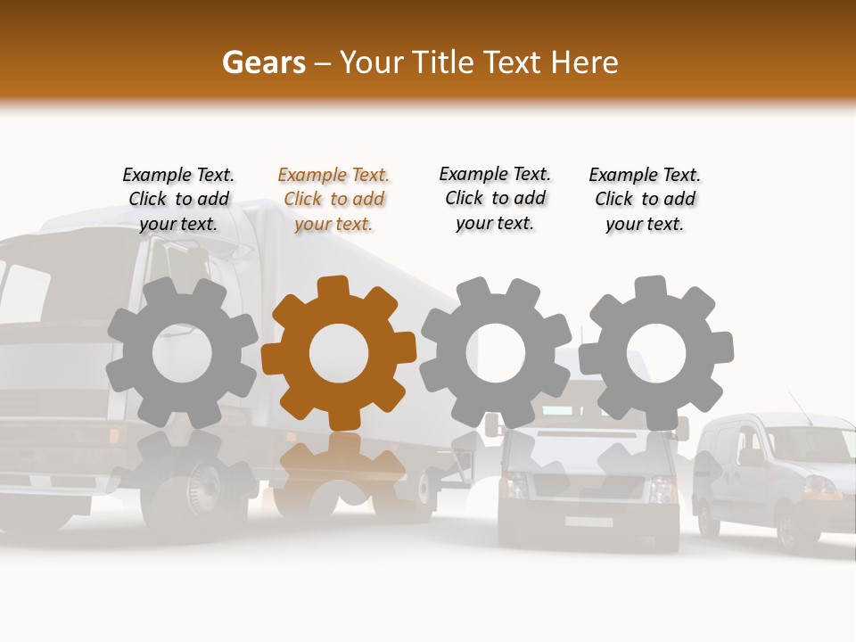 Road Business Transporter PowerPoint Template