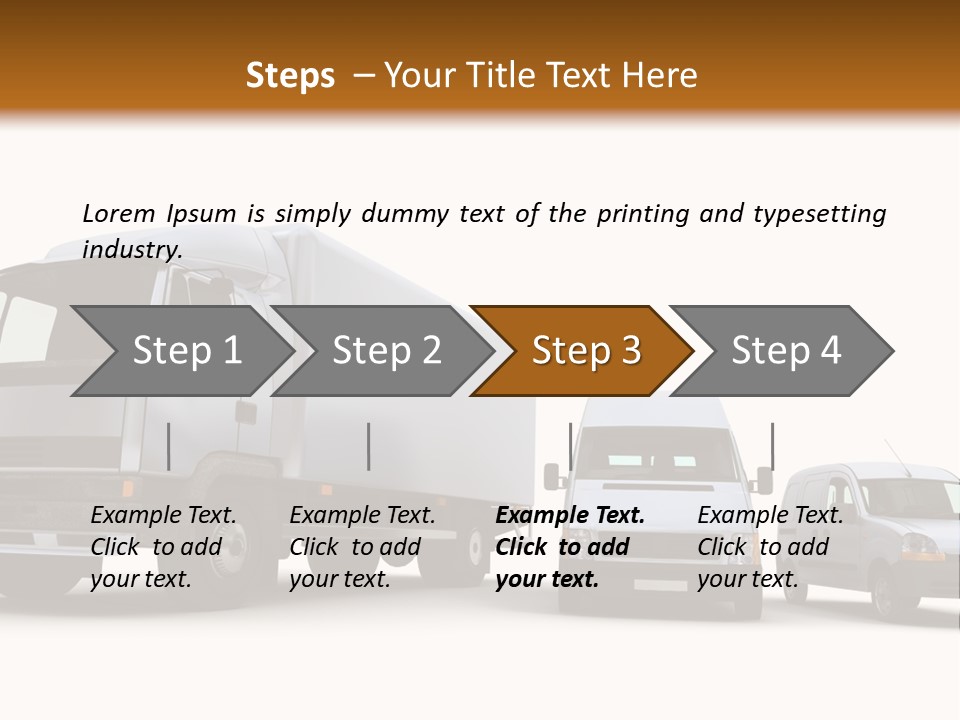 Road Business Transporter PowerPoint Template