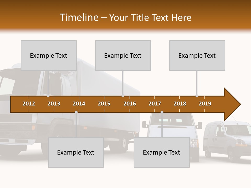Road Business Transporter PowerPoint Template