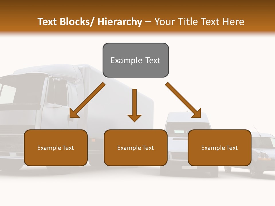 Road Business Transporter PowerPoint Template
