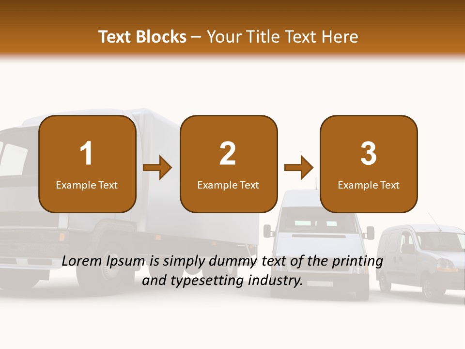 Road Business Transporter PowerPoint Template