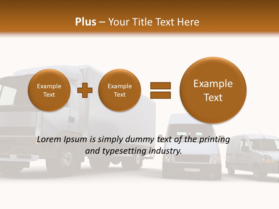 Road Business Transporter PowerPoint Template