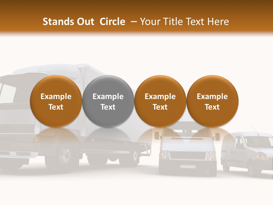 Road Business Transporter PowerPoint Template