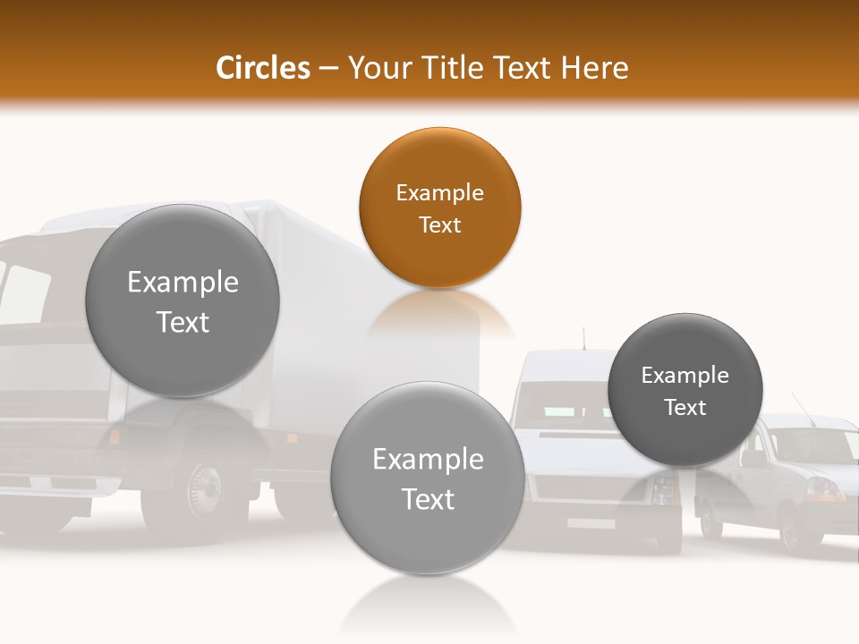 Road Business Transporter PowerPoint Template