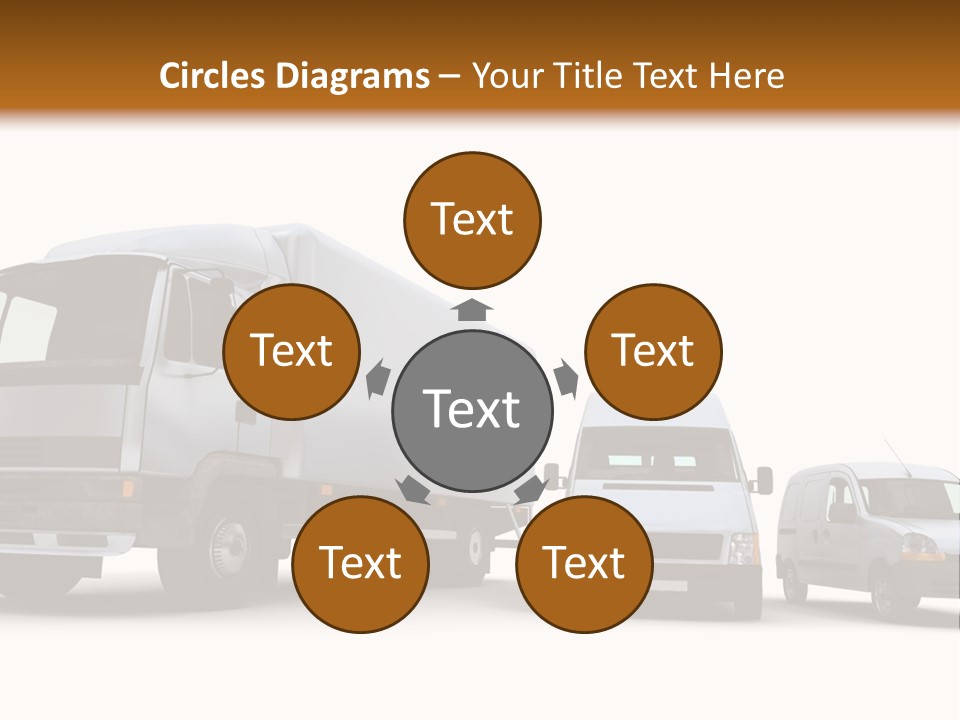 Road Business Transporter PowerPoint Template