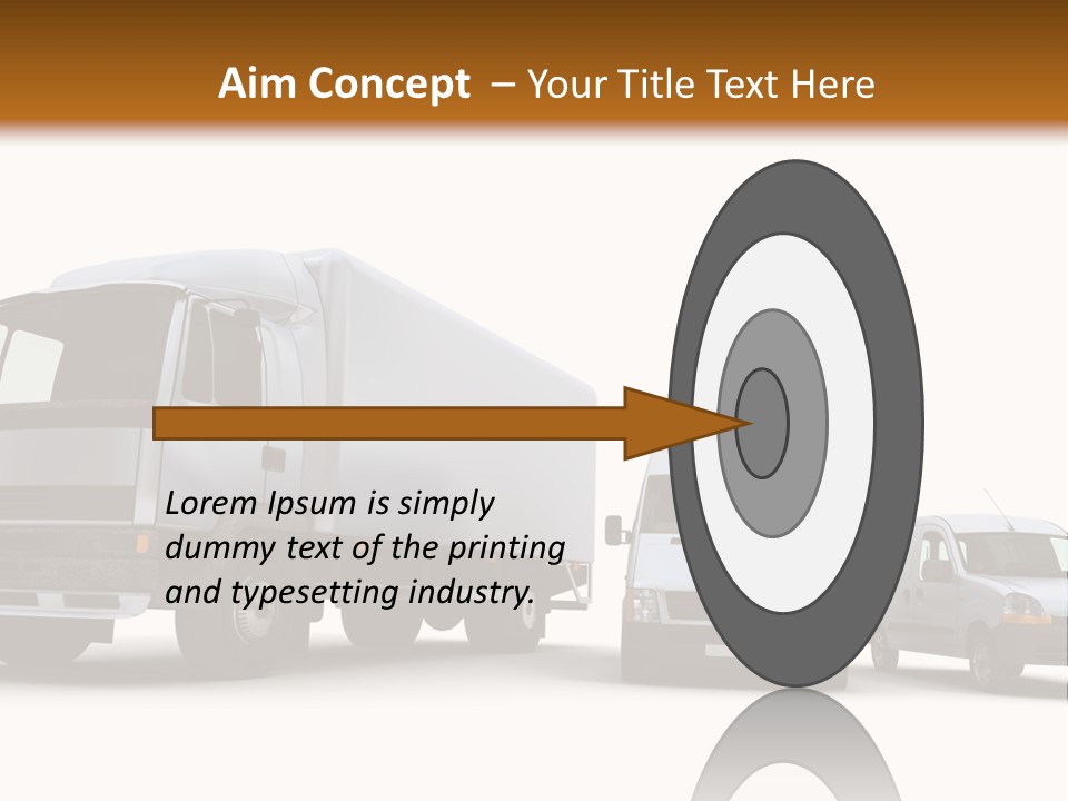 Road Business Transporter PowerPoint Template