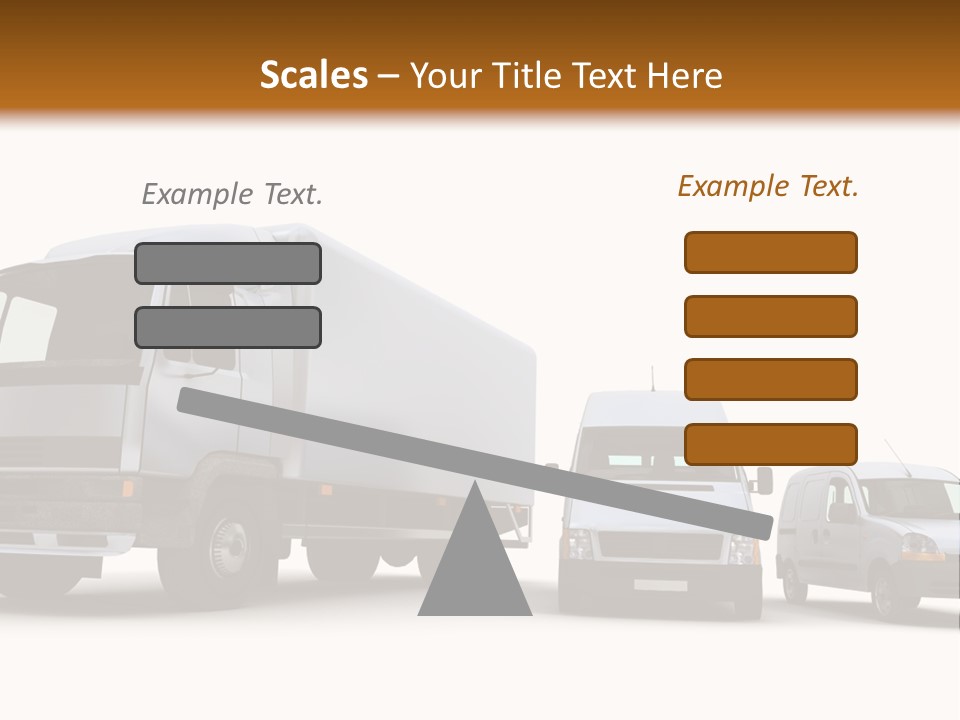 Road Business Transporter PowerPoint Template