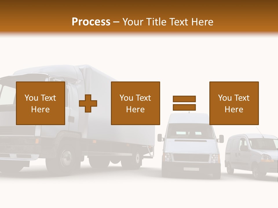 Road Business Transporter PowerPoint Template