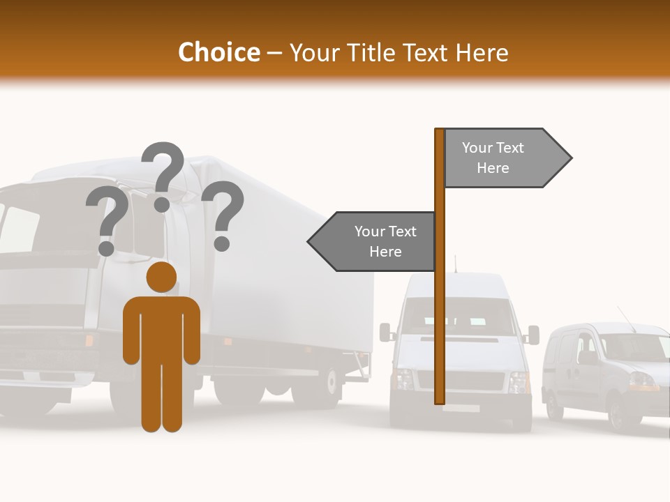 Road Business Transporter PowerPoint Template