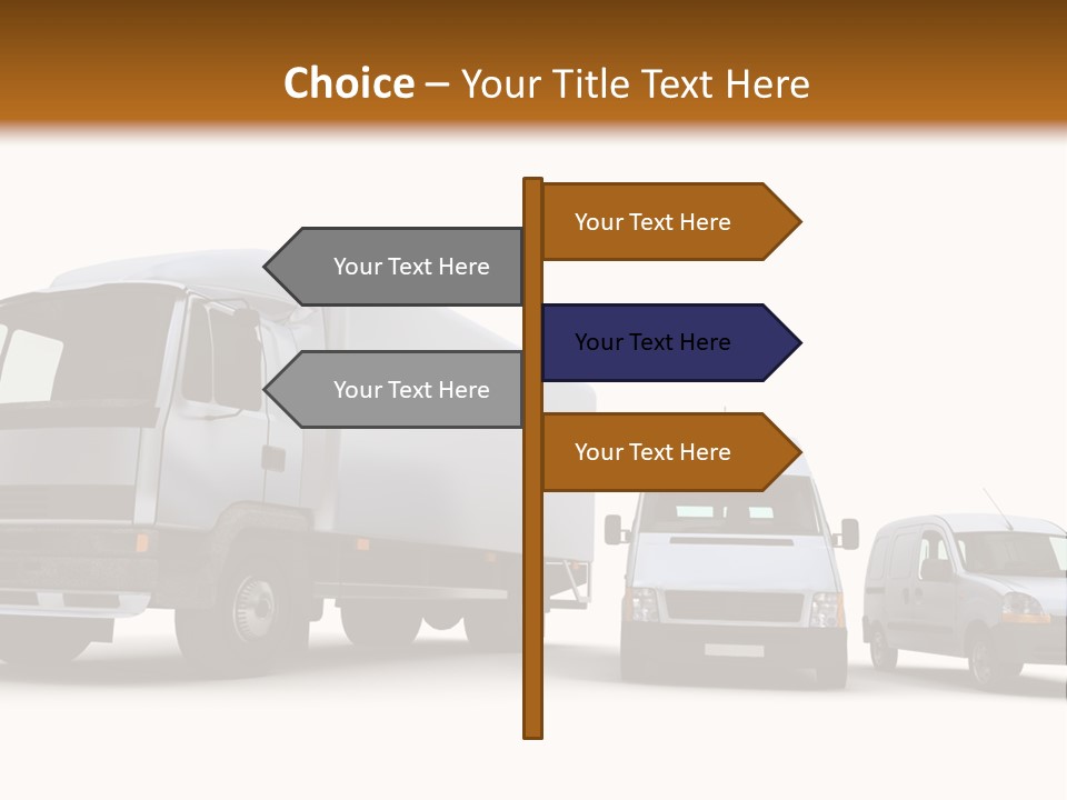 Road Business Transporter PowerPoint Template