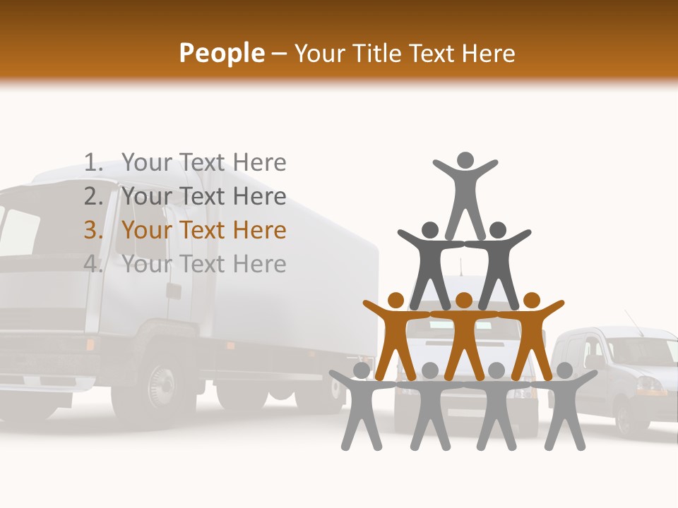 Road Business Transporter PowerPoint Template