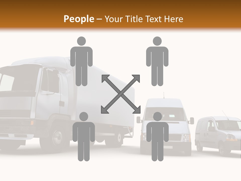 Road Business Transporter PowerPoint Template