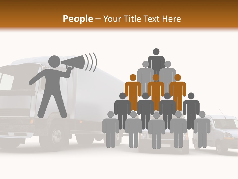 Road Business Transporter PowerPoint Template