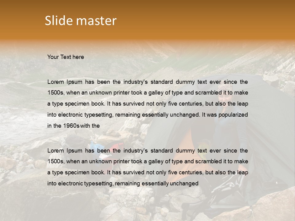 Adventure Hiker Trek PowerPoint Template