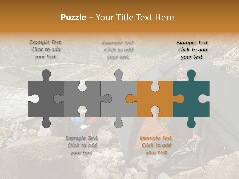 Adventure Hiker Trek PowerPoint Template