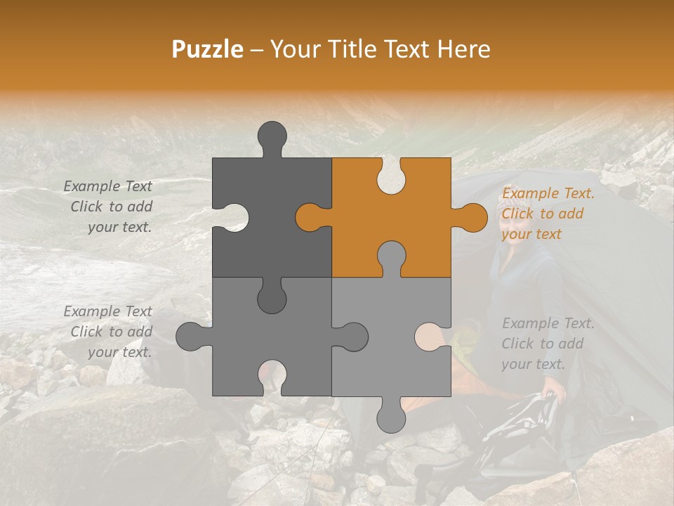 Adventure Hiker Trek PowerPoint Template
