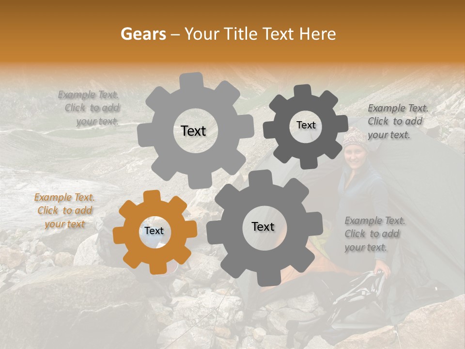 Adventure Hiker Trek PowerPoint Template
