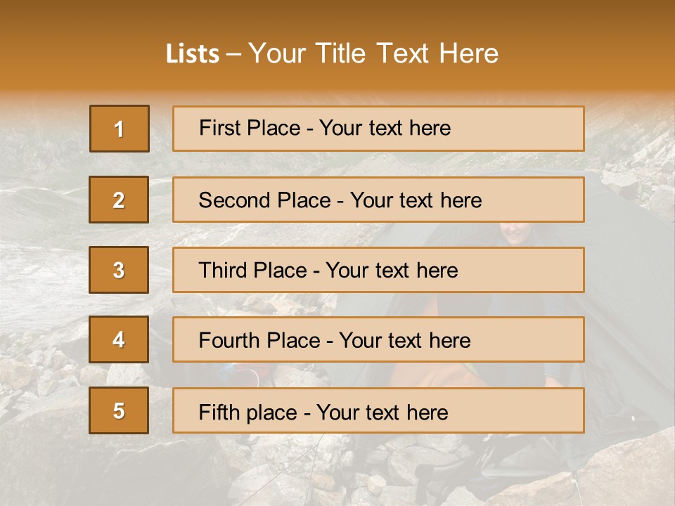 Adventure Hiker Trek PowerPoint Template