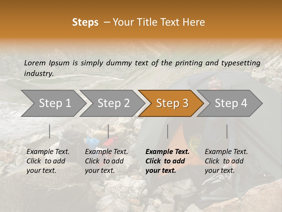 Adventure Hiker Trek PowerPoint Template