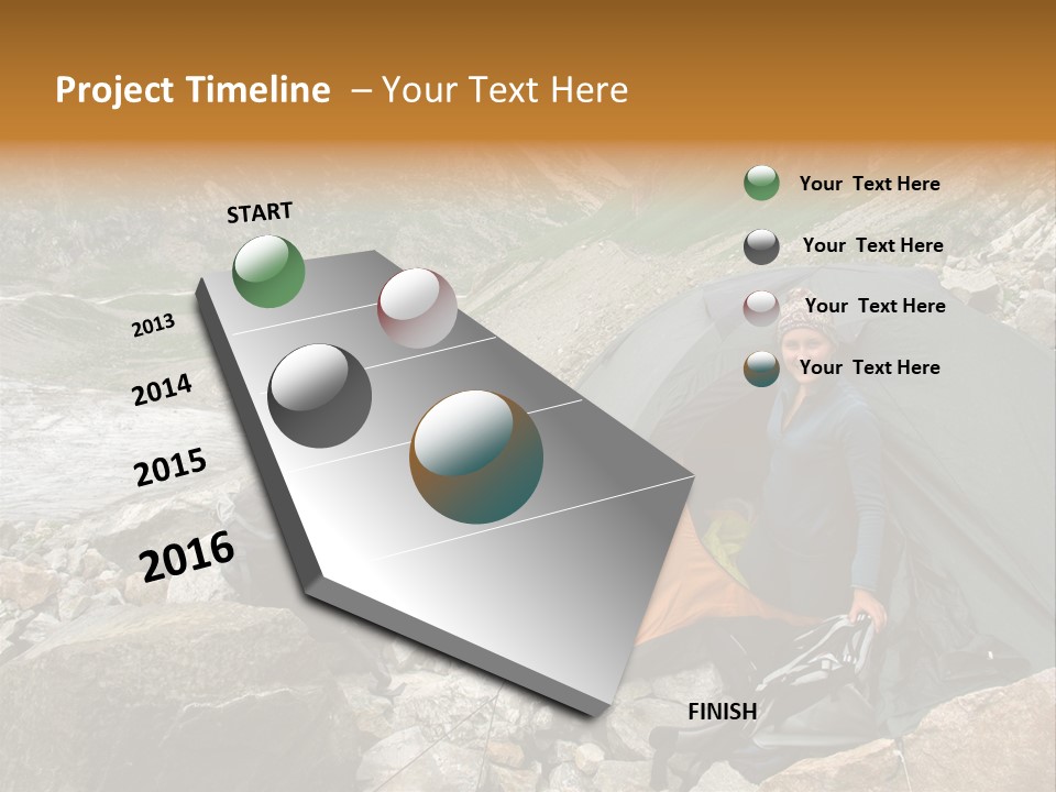 Adventure Hiker Trek PowerPoint Template