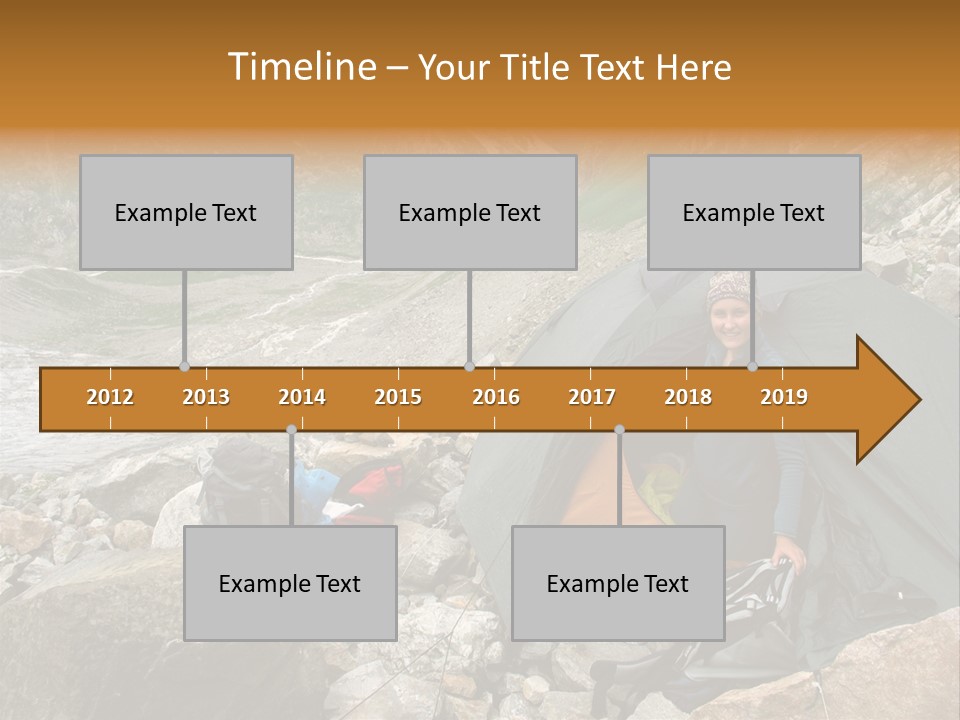 Adventure Hiker Trek PowerPoint Template