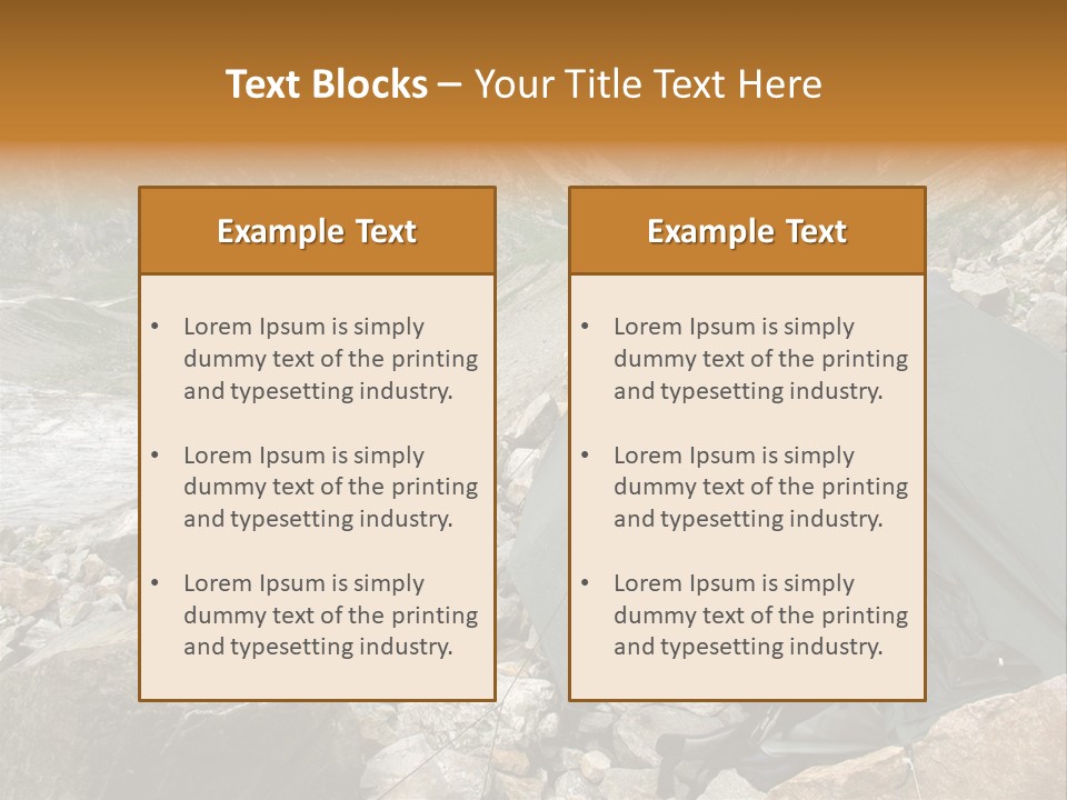 Adventure Hiker Trek PowerPoint Template