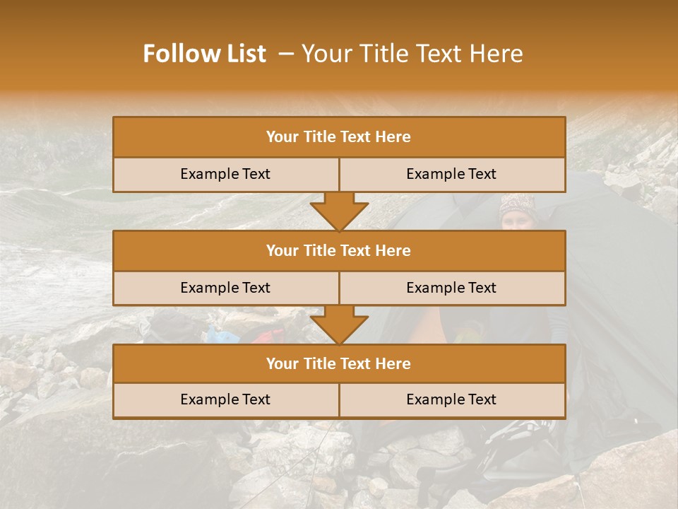 Adventure Hiker Trek PowerPoint Template