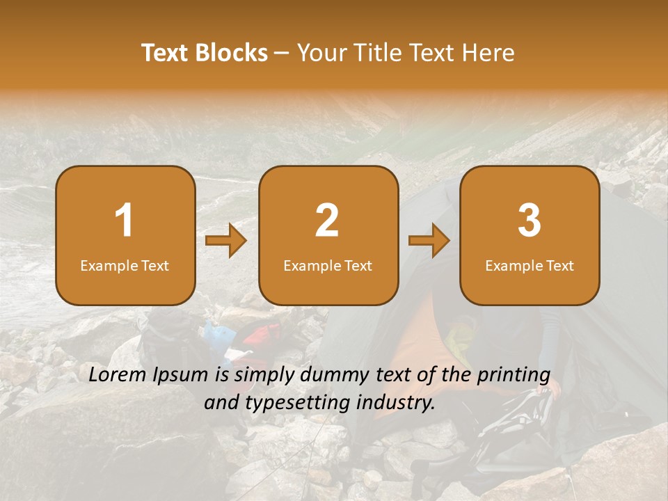 Adventure Hiker Trek PowerPoint Template
