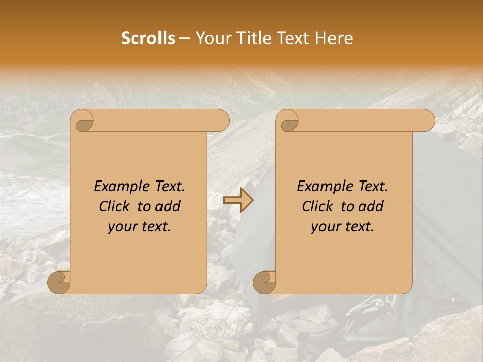 Adventure Hiker Trek PowerPoint Template