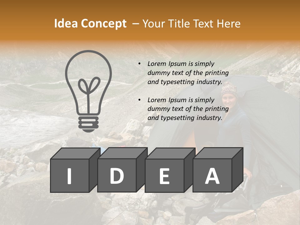 Adventure Hiker Trek PowerPoint Template