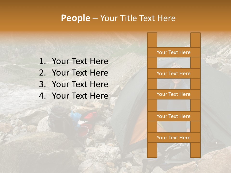 Adventure Hiker Trek PowerPoint Template