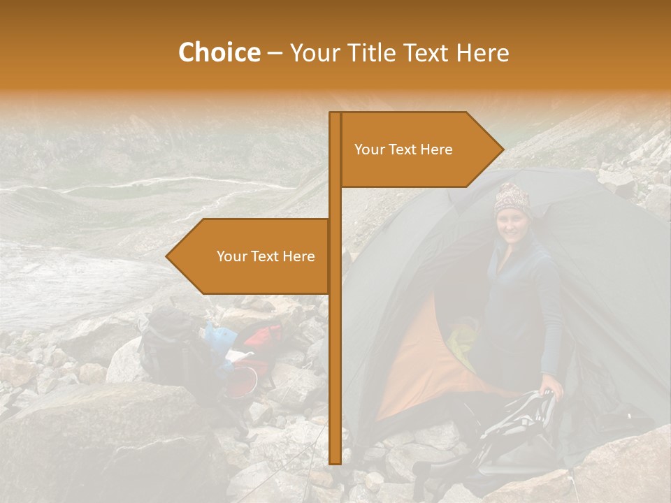 Adventure Hiker Trek PowerPoint Template
