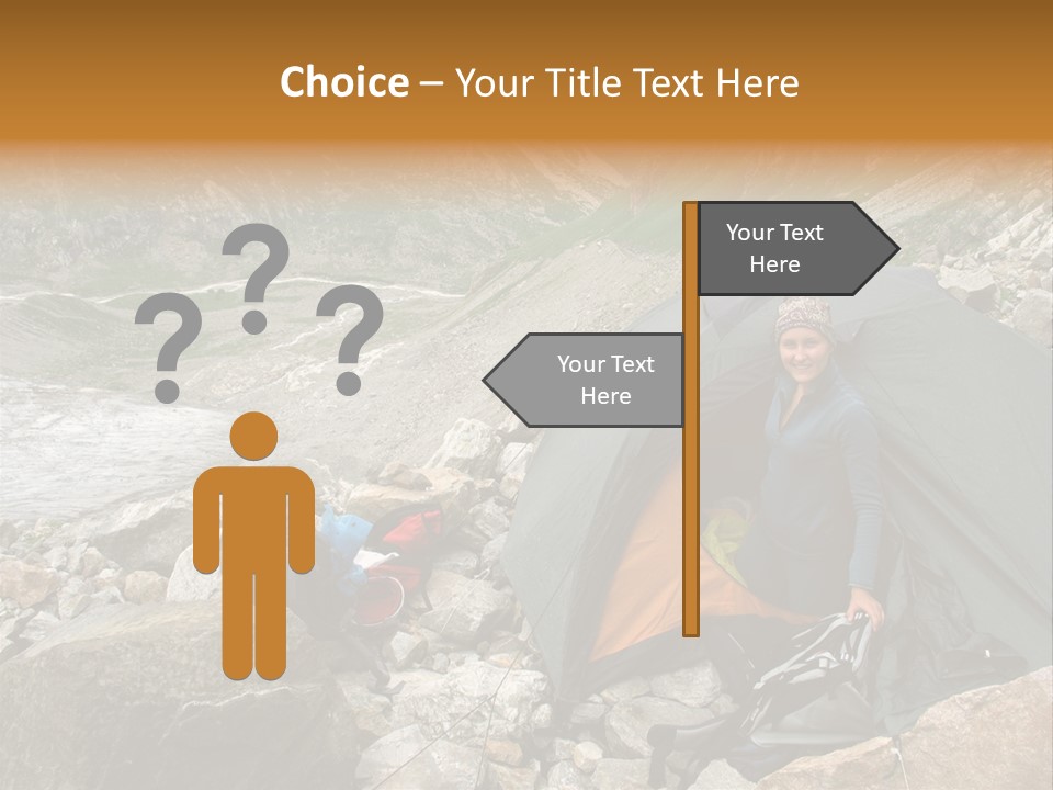 Adventure Hiker Trek PowerPoint Template