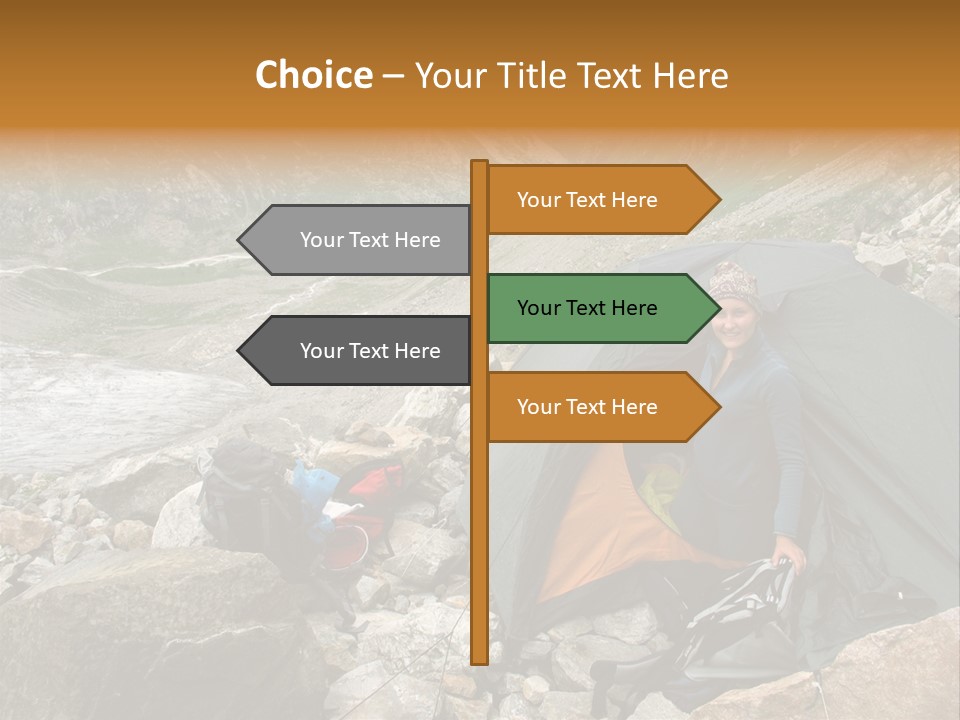 Adventure Hiker Trek PowerPoint Template